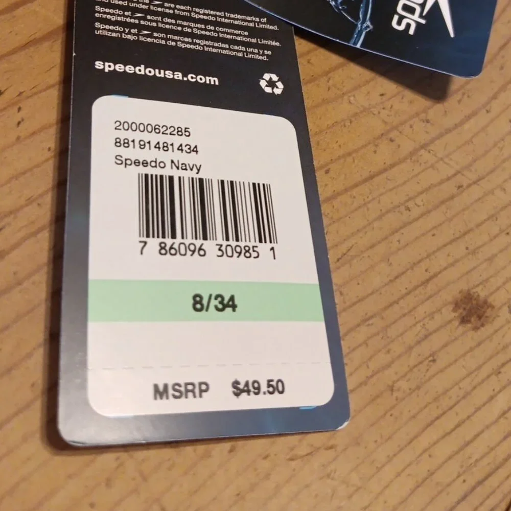 Speedo Women's Pro LT Color One Piece Super Pro Navy Blue Size 8/34 NWT - Picture 4 of 5